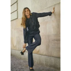 Co'Couture Bukser*Mørke Denim Bukser Terrycc Denim Pant Jakke Blå