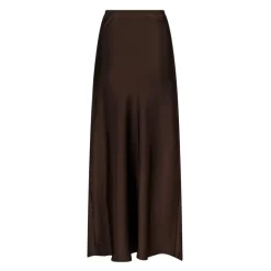 Neo Noir Nederdele*Mørke Vicky Heavy Satin Nederdel Brun