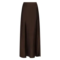 Neo Noir Nederdele*Mørke Vicky Heavy Satin Nederdel Brun