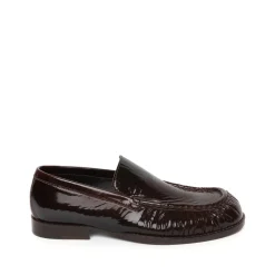Dries Van Noten Loafers*Mørkee Patentlæder Slip-On Sko Brun