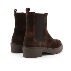 Unisa Chelsea Boots*Mørkee Ruskind Chelsea Støvler Brun