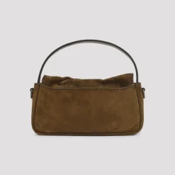 Acne Studios Håndtasker*Multipocket Micro Crossbody Suede Taske Brun