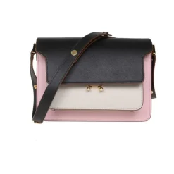 Marni Skuldertasker*Nero-Rosa-Nocciola Skuldertaske Multifarvet