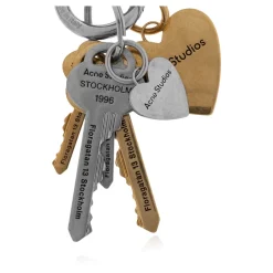 Acne Studios Tilbehør Til Tasker*Nøglering Grå