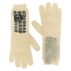 MM6 Maison Margiela Handsker*Numeric Signature Gloves Beige