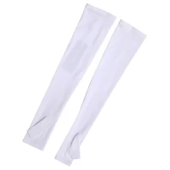 Dolce & Gabbana Handsker*Nylon Fingerløse Albuelange Vantehandsker Hvid