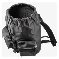 Premiata Rygsække*Nylon Gabardine Rygsæk med Læderdetaljer Sort