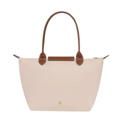 Longchamp Skuldertasker*Original Skuldertaske med trykknap og lynlås Hvid