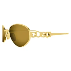 Gucci Solbriller*Ovale Solbriller Gul