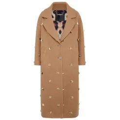 Philipp Plein Frakker*Oversize Coat Studs Beige