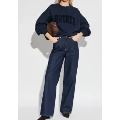 ROTATE Birger Christensen Sweatshirts|Striktrøjer & Sweatere*Oversize Sweatshirt Blå