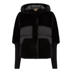 Cesare Gaspari Jakker*Oversized Faux Fur Jakke Sort