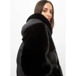 Cesare Gaspari Jakker*Oversized Faux Fur Jakke Sort