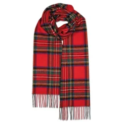Gloverall Tørklæder*Oversized Lammeuldstørklæde Royal Stewart Multifarvet