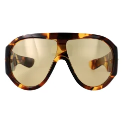 Bottega Veneta Solbriller*Oversized Shield Sunglasses Brun