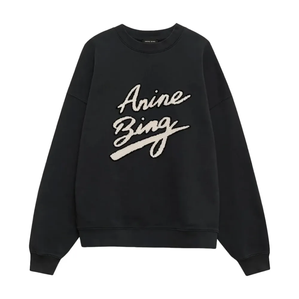 Anine Bing Sweatshirts|Striktrøjer & Sweatere*Oversized Sweatshirt Sort