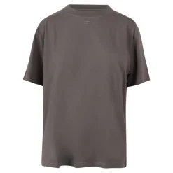 Courrèges T-Shirts*Oversized T-shirt med tonal logo Grå