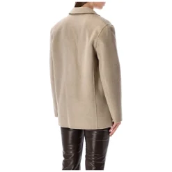 Anine Bing Jakker*Oversized Uld-Kashmir Blazer Jakke Beige