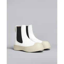 Marni Chelsea Boots*Pablo Beatle Støvler Hvid