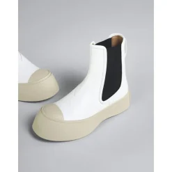 Marni Chelsea Boots*Pablo Beatle Støvler Hvid