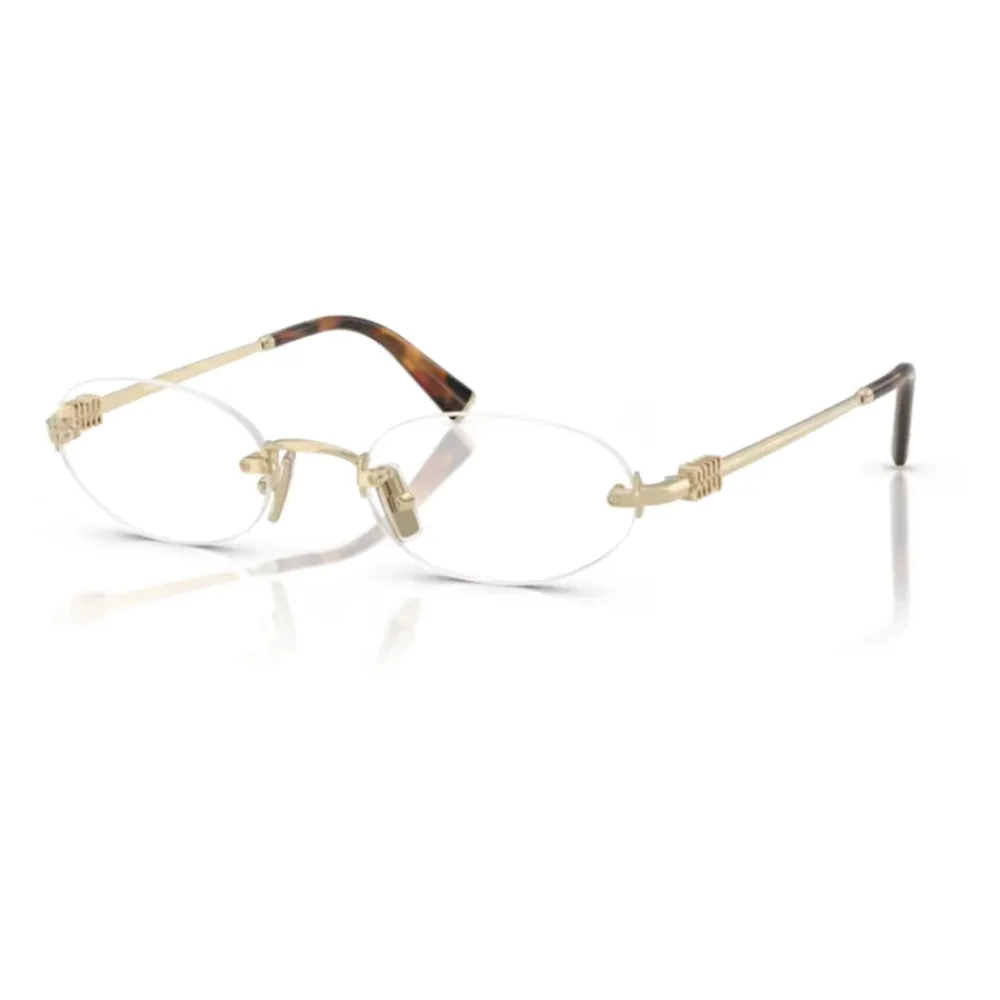 Miu Miu Briller*Pale Gold Briller Stel Solbriller Gul