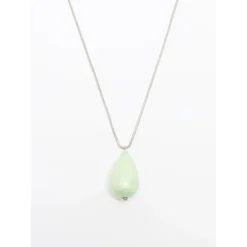 PLAN C Smykker*Paper Pearl Necklace Grøn