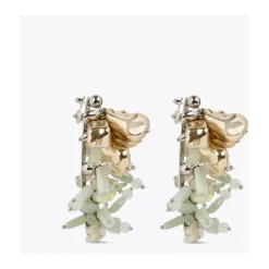 Dries Van Noten Smykker*Pastel Broderede Øreringe Multifarvet