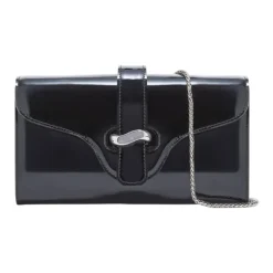 Emporio Armani Clutch*Patent Leather Mini Skuldertaske Sort