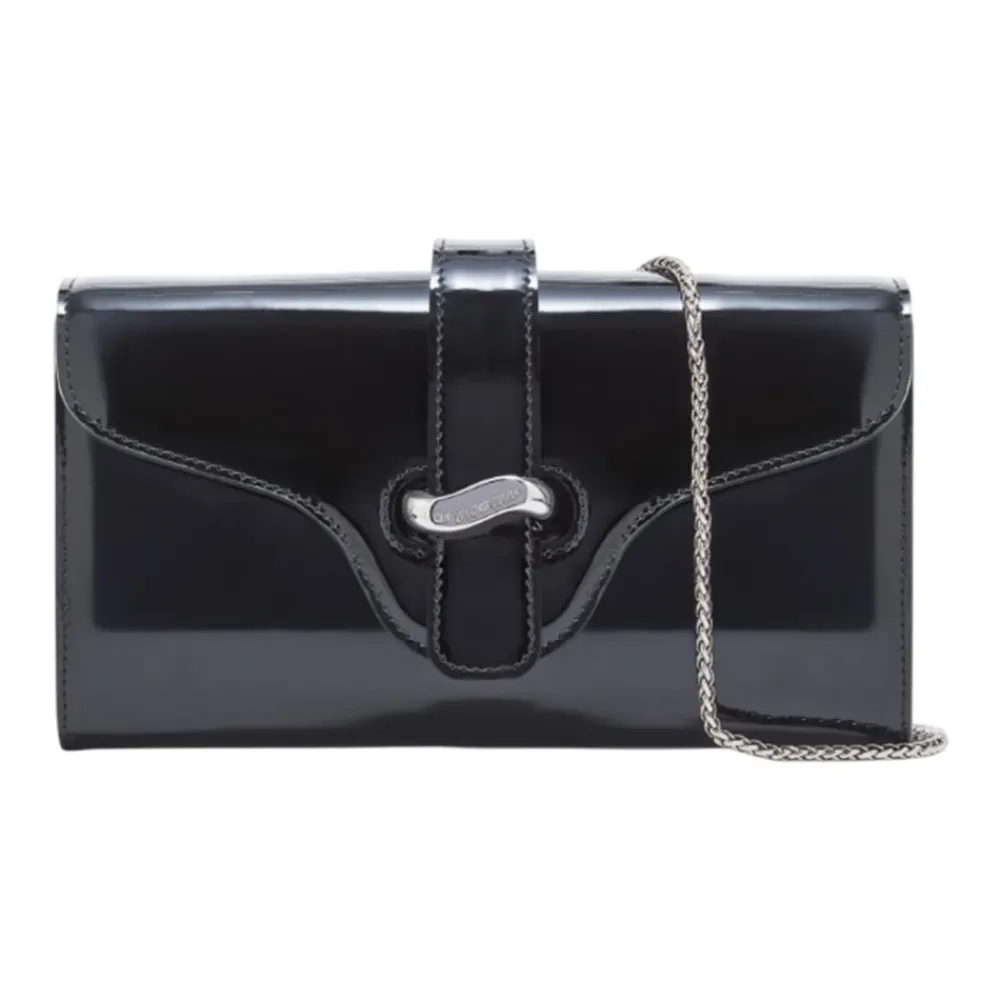 Emporio Armani Clutch*Patent Leather Mini Skuldertaske Sort