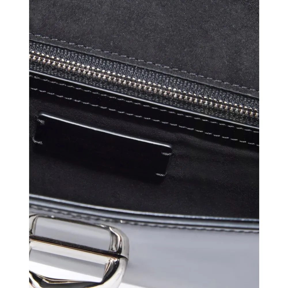 Emporio Armani Clutch*Patent Leather Mini Skuldertaske Sort