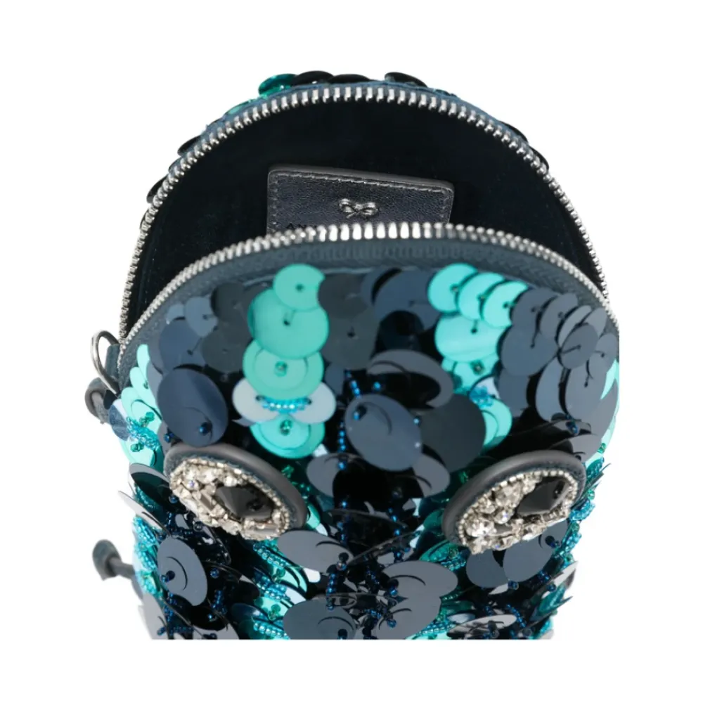 Anya Hindmarch Bæltetasker*Petro Crossbody Taske Blå