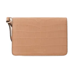 Victoria Beckham Clutch*Croc-Embossed Læder Håndtaske Pink