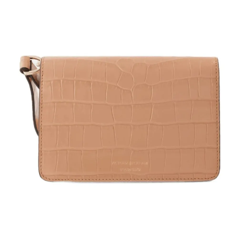 Victoria Beckham Clutch*Croc-Embossed Læder Håndtaske Pink