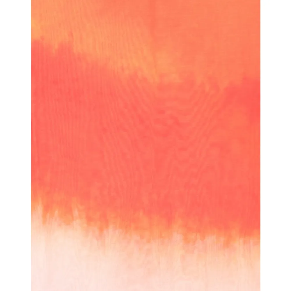 Alexander McQueen Tørklæder*Pink Silketørklæde med Kontrastkant og Gradienteffekt Orange