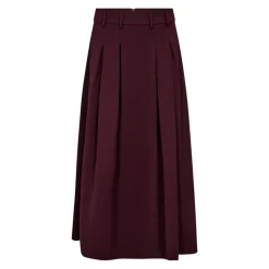 Co'Couture Nederdele*Plisseret nederdel med bred linning og lommer Brun