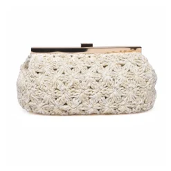 Fabiana Filippi Clutch*Pochette i rafia Beige