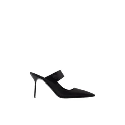 Paris Texas Stiletter*Pointed Toe Mary Jane Mule Heels Sort