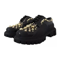 Dolce & Gabbana Snøresko*Poleret kalveskinds Trekking Derby Sort