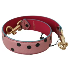 Dolce & Gabbana Tilbehør Til Tasker*Polka Dot Leather Shoulder Strap Pink