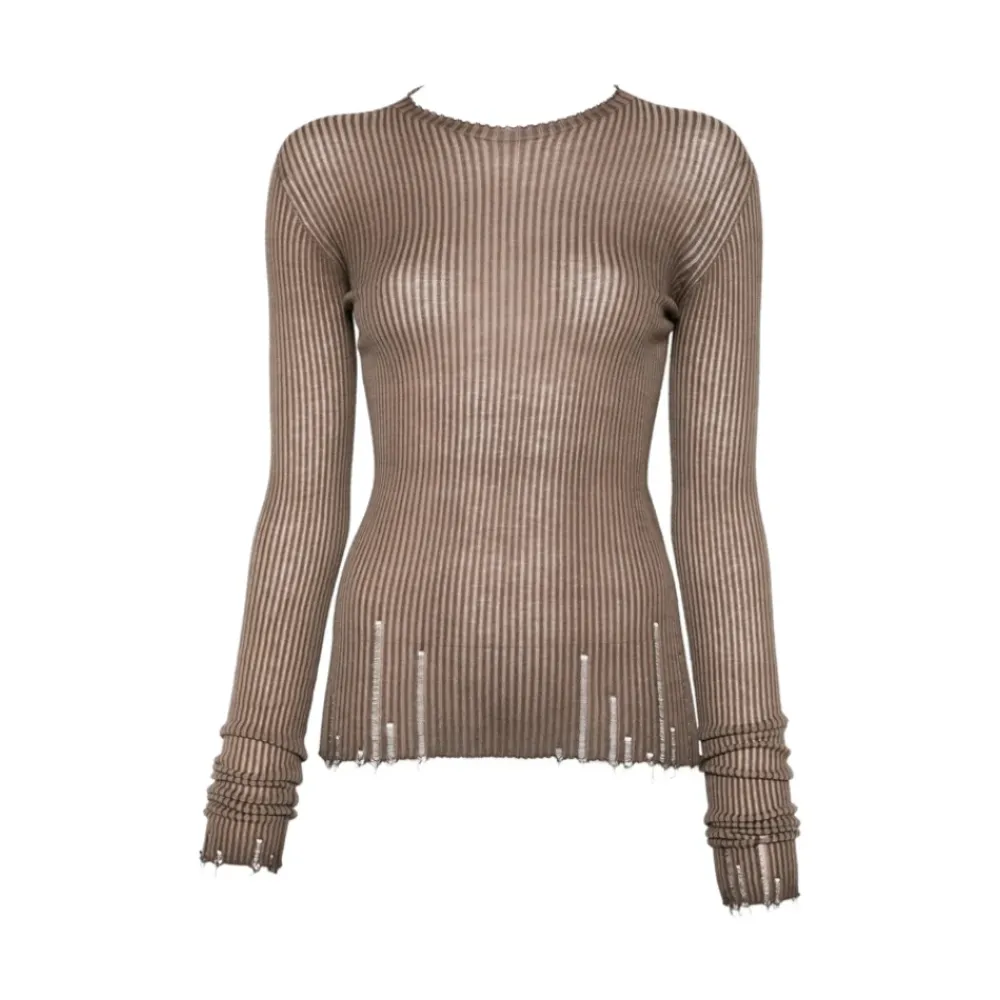 UMA WANG Striktrøjer & Sweatere*Polka Dot Sweater Brun