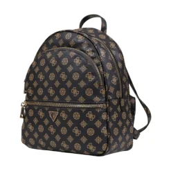 Guess Rygsække*Print Rucksack med lynlås og flere lommer Brun