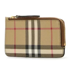 Burberry Punge & Kortholder*Printed Canvas Card Holder Multifarvet