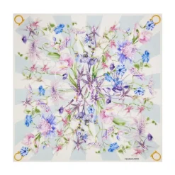 Ferragamo Tørklæder*Printed Silk Foulard Multifarvet
