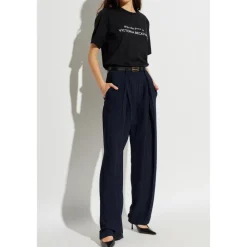 Victoria Beckham T-Shirts*Printed T-Shirt Sort