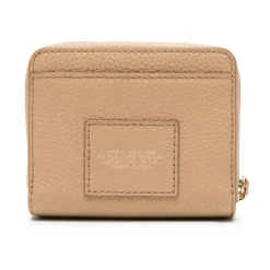 Marc Jacobs Punge & Kortholder*Pung i kornet læder med præget logo Beige