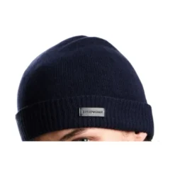 Emporio Armani Huer & Kasketter*Pure Cashmere Beanie Blå