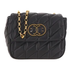 Moschino Skuldertasker*Quilted Double Smile Round Bag Sort