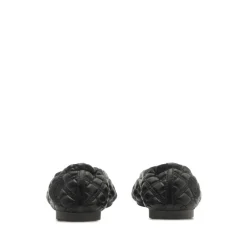 Burberry Ballerina Sko*Quilted Equestrian Knight Ballerina Sko Sort