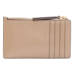 Tory Burch Punge & Kortholder*Quilted Zip Case Wallet Beige