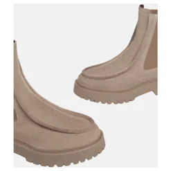 Nerogiardini Chelsea Boots*Quiltede Chelsea-støvler til kvinder Beige